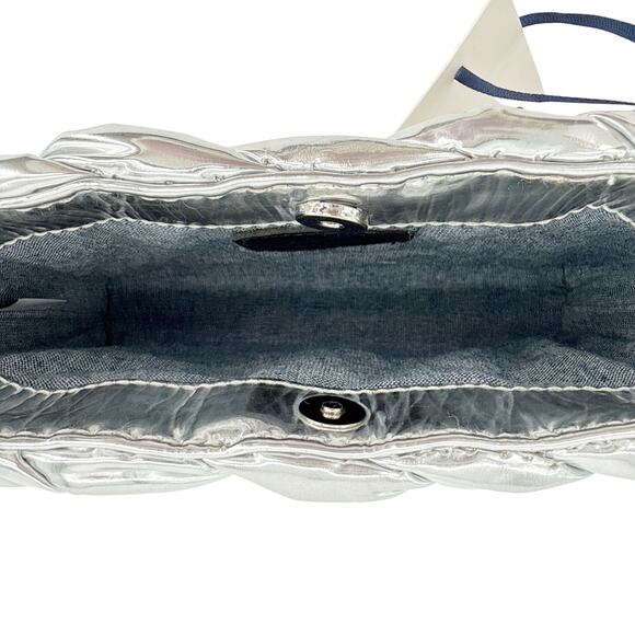 CLARE V. Estelle Crossbody Clutch in Specchio Puffy Woven - Picture 9 of 15